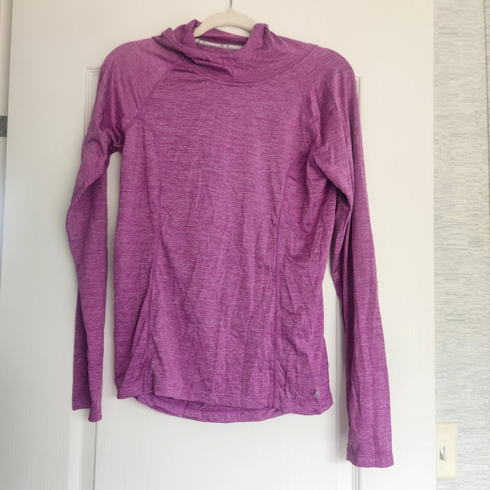 Reebok Purple Long Sleeve Women's Top Size S Euc
